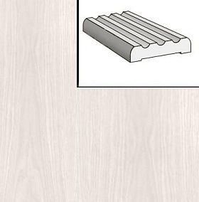 Наличник Браво из натурального шпона Д-23 Белая, Сосна Тип-3